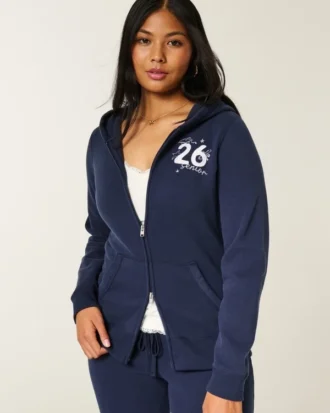 Hanorac cu glugă și fermoar Zip-Up Senior ’26 Graphic