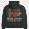 Hanorac cu glugă și imprimeu Boxy Purdue University Hanorac cu glugă și imprimeu Boxy Purdue University