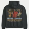 Hanorac cu glugă și imprimeu Boxy Purdue University Hanorac cu glugă și imprimeu Boxy Purdue University