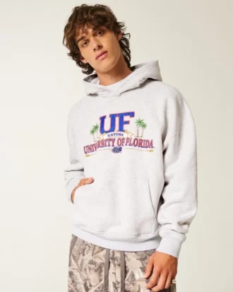Hanorac cu glugă și imprimeu Boxy University of Florida Gators Hanorac cu glugă și imprimeu Boxy University of Florida Gators