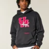 Hanorac cu glugă și imprimeu Boxy University of Houston Cougars Hanorac cu glugă și imprimeu Boxy University of Houston Cougars
