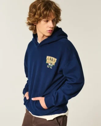 Hanorac cu glugă și imprimeu Boxy University of Notre Dame Fighting Irish Hanorac cu glugă și imprimeu Boxy University of Notre Dame Fighting Irish