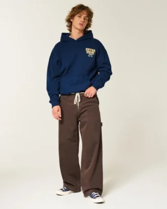 Hanorac cu glugă și imprimeu Boxy University of Notre Dame Fighting Irish Hanorac cu glugă și imprimeu Boxy University of Notre Dame Fighting Irish