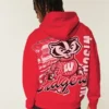 Hanorac cu glugă și imprimeu Boxy University of Wisconsin Badgers Hanorac cu glugă și imprimeu Boxy University of Wisconsin Badgers