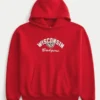 Hanorac cu glugă și imprimeu Boxy University of Wisconsin Badgers Hanorac cu glugă și imprimeu Boxy University of Wisconsin Badgers