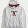 Hanorac cu glugă și imprimeu Boxy Virginia Tech Hokies Hanorac cu glugă și imprimeu Boxy Virginia Tech Hokies