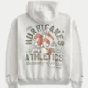 Hanorac cu glugă și imprimeu grafic Boxy Zip-Up University of Miami Hurricanes Hanorac cu glugă și imprimeu grafic Boxy Zip-Up University of Miami Hurricanes