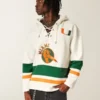 Hanorac cu glugă și imprimeu grafic University of Miami Hurricanes Hanorac cu glugă și imprimeu grafic University of Miami Hurricanes