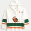 Hanorac cu glugă și imprimeu grafic University of Miami Hurricanes Hanorac cu glugă și imprimeu grafic University of Miami Hurricanes