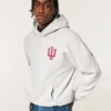 Hanorac cu glugă și imprimeu Indiana University Hoosiers Hanorac cu glugă și imprimeu Indiana University Hoosiers