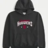 Hanorac cu glugă și imprimeu Indiana University Hoosiers Hanorac cu glugă și imprimeu Indiana University Hoosiers