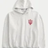 Hanorac cu glugă și imprimeu Indiana University Hoosiers Hanorac cu glugă și imprimeu Indiana University Hoosiers