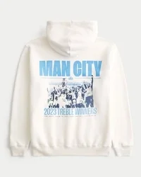 Hanorac cu glugă și imprimeu Manchester City