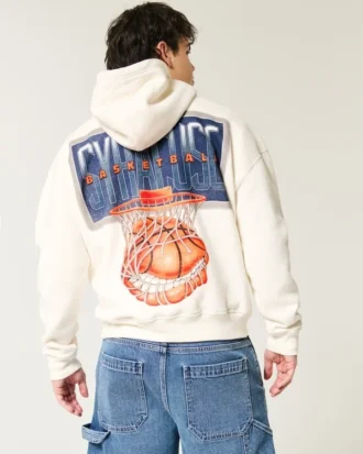 Hanorac cu glugă și imprimeu Syracuse Basketball