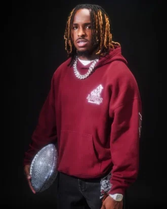 Hanorac cu glugă și imprimeu Texas A&M University Aggies