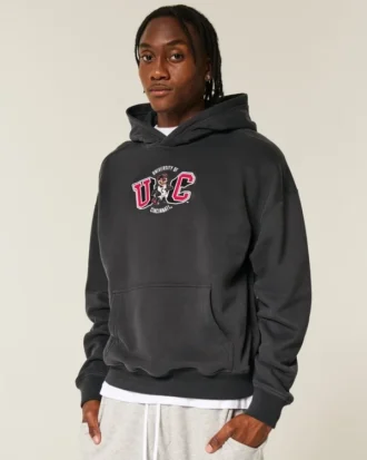 Hanorac cu glugă și imprimeu University of Cincinnati Bearcats