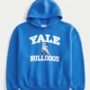 Hanorac cu glugă și imprimeu Yale Bulldogs Hanorac cu glugă și imprimeu Yale Bulldogs