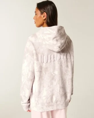 Hanorac cu glugă și logo grafic camuflaj Hollister Feel Good Oversized