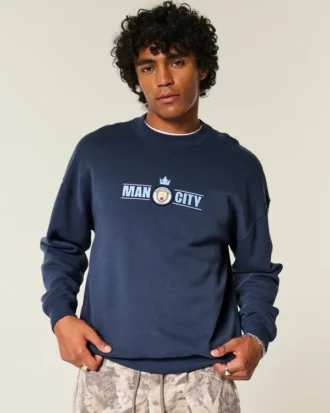 Hanorac cu grafică Boxy Manchester City FC
