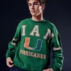 Hanorac cu grafică Boxy University of Miami Hurricanes Hanorac cu grafică Boxy University of Miami Hurricanes