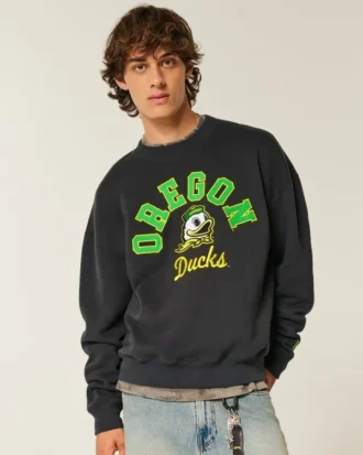 Hanorac cu grafică Boxy University of Oregon Ducks