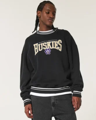 Hanorac cu grafică Boxy University of Washington Huskies Hanorac cu grafică Boxy University of Washington Huskies