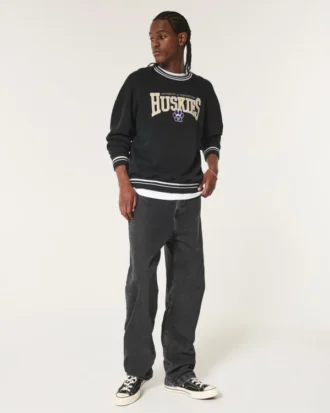 Hanorac cu grafică Boxy University of Washington Huskies Hanorac cu grafică Boxy University of Washington Huskies
