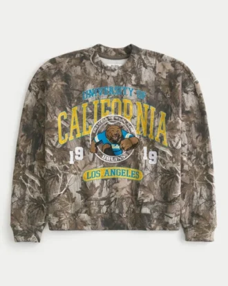 Hanorac cu grafică camuflaj UCLA Bruins