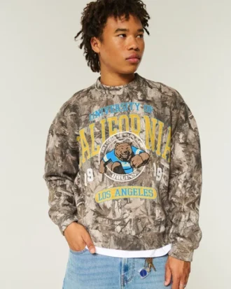 Hanorac cu grafică camuflaj UCLA Bruins