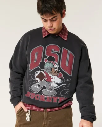 Hanorac cu grafică Mickey Mouse Ohio State Buckeyes