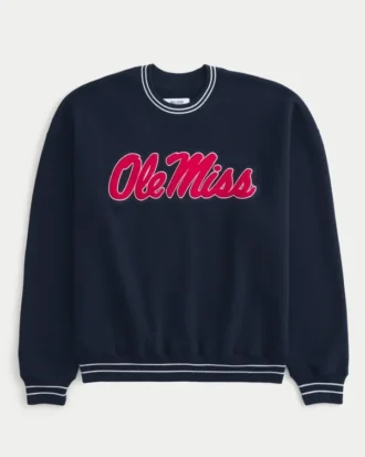 Hanorac cu imprimeu Boxy Ole Miss