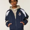 Hanorac cu imprimeu Real Madrid CF căptușit cu fleece Hanorac cu imprimeu Real Madrid CF căptușit cu fleece