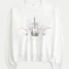 Hanorac Easy New York Guitar Studded Graphic Crew Hanorac Easy New York Guitar Studded Graphic Crew