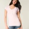 Henley cu mâneci scurte Henley cu mâneci scurte