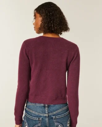 Hollister Cardigan confortabil cu buzunare în formă de fundiță