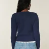 Hollister Cardigan confortabil cu buzunare în formă de fundiță Hollister Cardigan confortabil cu buzunare în formă de fundiță