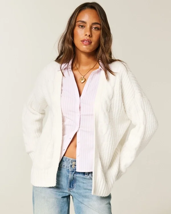Hollister Cardigan confortabil, ușor, fără închidere Hollister Cardigan confortabil, ușor, fără închidere