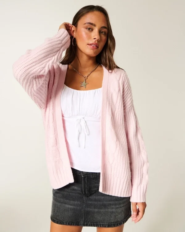 Hollister Cardigan confortabil, ușor, fără închidere Hollister Cardigan confortabil, ușor, fără închidere