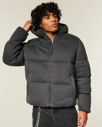 Hollister Jacheta pufoasă din fleece Feel Good