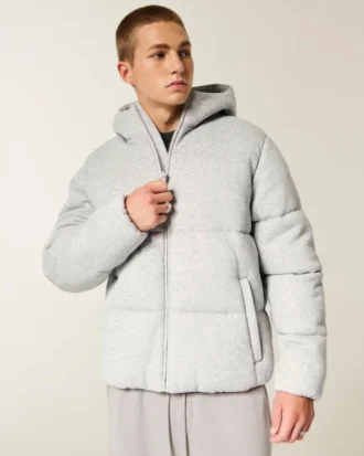 Hollister Jacheta pufoasă din fleece Feel Good