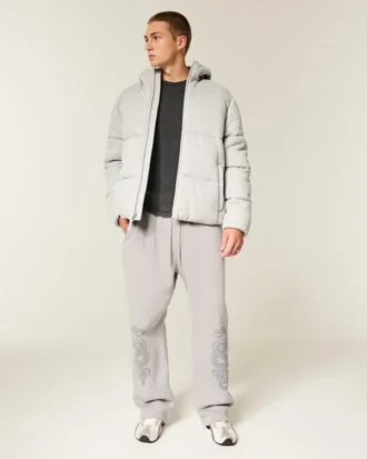 Hollister Jacheta pufoasă din fleece Feel Good