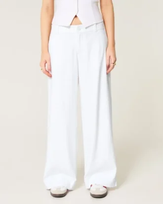 Hollister Livvy Pantaloni cu talie joasă și picior larg