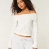Hollister Pulover confortabil cu umeri decupați și cusături