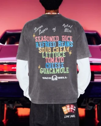 Hollister x Taco Bell Tricou grafic boxy, gros Hollister x Taco Bell Tricou grafic boxy, gros