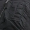 Jacheta bomber cu fermoar și bordură din blană artificială Jacheta bomber cu fermoar și bordură din blană artificială