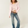 Jacheta bomber cu garnitură din blană artificială Jacheta bomber cu garnitură din blană artificială