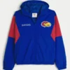 Jacheta cu glugă și imprimeu grafic Jayhawks de la Universitatea din Kansas