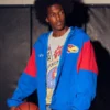 Jacheta cu glugă și imprimeu grafic Jayhawks de la Universitatea din Kansas