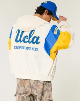 Jacheta cu glugă și imprimeu UCLA Bruins Jacheta cu glugă și imprimeu UCLA Bruins