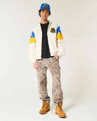 Jacheta cu glugă și imprimeu UCLA Bruins Jacheta cu glugă și imprimeu UCLA Bruins